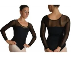 Body Danza In Rete Manica Lunga -Joydanza body danza rete trasparente 3