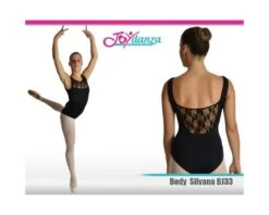Body Danza Con Inserti In Pizzo -Joydanza body inserti pizzo 2