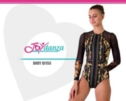 Body Danza Manica Rete Con Stampa