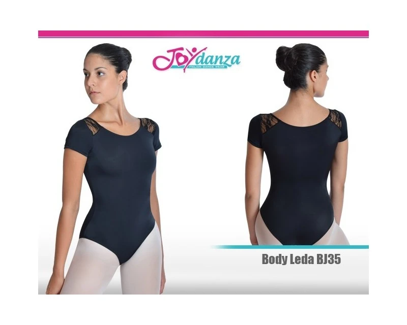 Body Danza Pizzo Manica Corta 1 Body Danza Pizzo Manica Corta