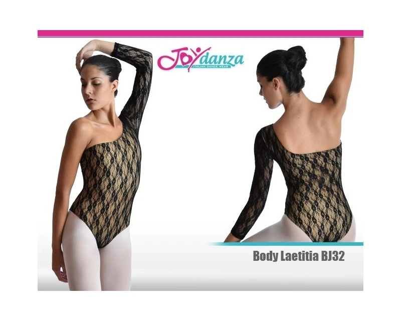 Body Danza Monospalla In Pizzo 1 Body Danza Monospalla In Pizzo