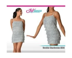 Vestito Con Frange A Tubo